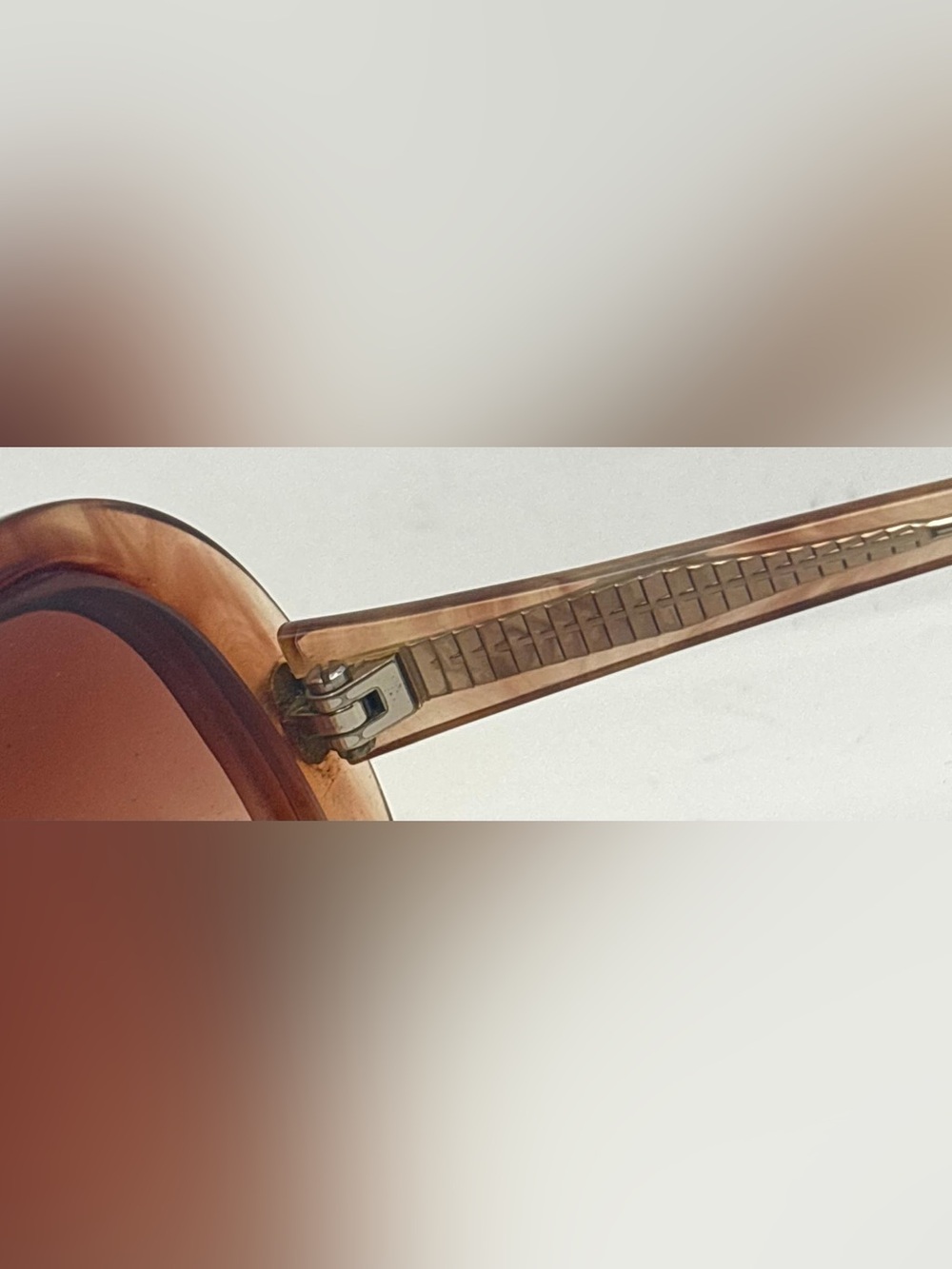 Vintage Rodenstock Brown Translucent Oval Sunglasses Frames Only - Picture 7 of 8